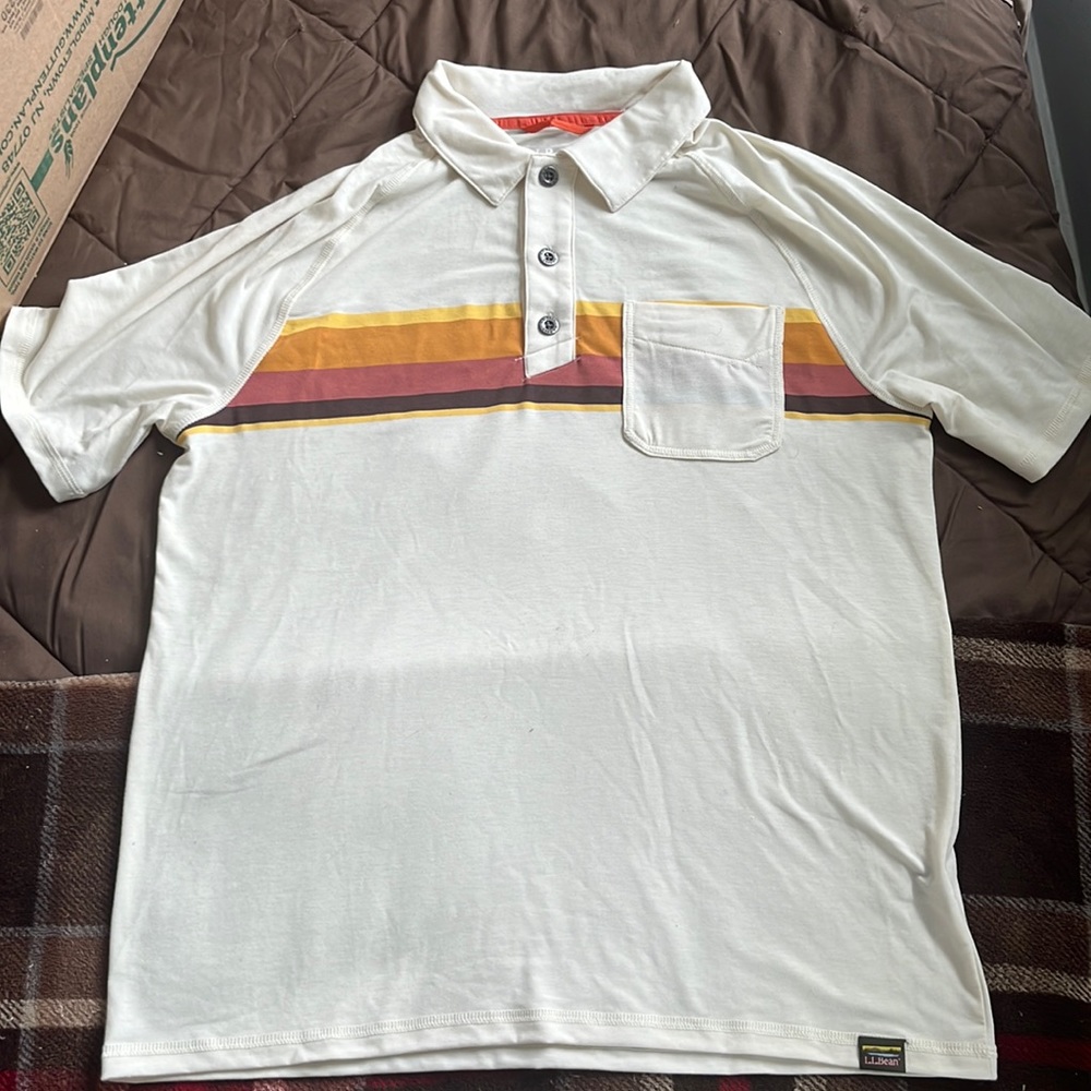 L.L. Bean Retro Short Sleeve Polo Medium